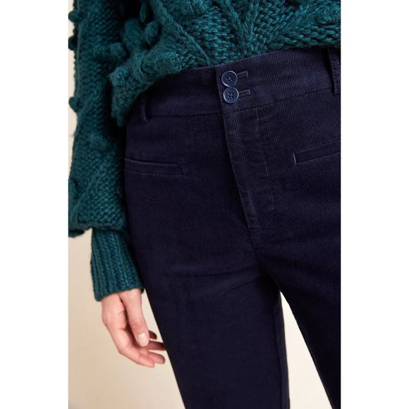 NWT Anthropologie The Essential Corduroy Cropped Flare Trousers Size 2. A42 - Picture 3 of 11